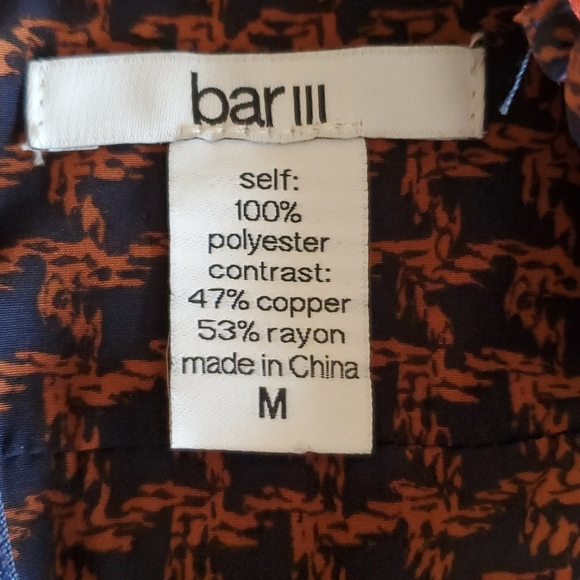 Navy and Copper Spaghetti Strap tank/blouse - Picture 11 of 11